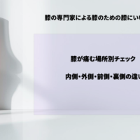 膝が痛む場所別チェック｜内側・外側・前側・裏側の違い